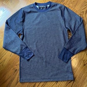 Magellan Shirt Men's Large Blue Long Sleeve Pullover Thermal Outdoor Fishing